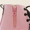 Autumn Winter Patent Leather Kids Girls Boys Boots Soft Light Weight Non-slip Martin Boots for Children