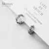 Hight Quality Retro 925 Sterling Silver Stackable Star Hoop Earring for Unisex Exquisite Earring Fine Jewelry 210707