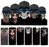 Mode skalle skelett mask halloween magiska halsdukar utomhus cykel cykling multifunktion nacke varmare spöke halv ansiktsmaskar cosplay chic motorcykel halsduk turban