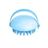 Mjukt silikon shampoo borsthuvud kropps skalp vård bad spa bantning massager exfoliator scrubber hår tvätt kam duschborstar jy0551