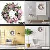 Decorative Flowers Wreaths Festive Supplies & Garden Artificial Small Daisy For Front Door Window Wall Wedding Party Venue Layout Props Farmh