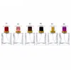 50ml正方形のガラスの詰め替え香水瓶の空のカラフルな化粧噴霧器ポンプのスプレーボトルSN5326