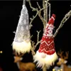 Party Favorit Jul Gnomes Ljus upp Svenska Tomte Gnome Kawaii Room Inredning Plysch med varma LED-lampor för heminredningstillbehör