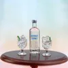 1/12 Accessori in miniatura per casa delle bambole Mini bottiglia di Vodka in resina Set di bicchieri da vino Simulazione Bevanda Giocattolo modello per la decorazione della casa delle bambole