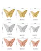 Papillon Stickers Muraux Papillons Créatifs avec Décor À La Maison Enfants Chambre Décoration Art 12pcs