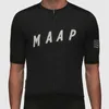 2021 Maap Summer Jazda na rowerze Jersey Mężczyźni Krótki Rękaw Rowerowy Odzież Ruch Ruchu Nosić M Flag Riding Koszula Oddychająca H1020