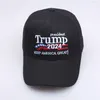 Camo Camouflage Donald Trump 2024 Kapelski wybory prezydenckie Make Hat America Great Maga Caps USA Flaga 3D Haft List Mens Sport Baseball Cap dla kobiet Kobieta