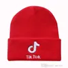 Cappello a maglia da ricamo tiktok per adulti donne uomini berretti bambino cartoni animati cappelli ragazze beanie caldo cappello invernale