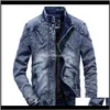 Jackets Outerwear & Mens Clothing Apparel Drop Delivery 2021 Denim Men Autumn Fashion Jeans Coat Male Slim Fit Casual Outwear Jacket And Coat