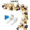 Feest decoratie 120 stks zwart wit gouden ballonnen boog ballon garland kit voor engagement bruiloft verjaardag baby shower decor