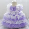 Mädchen Kleider Baby Taufe Prinzessin Spitze Tutu Kleid Sommer 1. Geburtstag für Mädchen Taufkleider Kleinkind Lolita Kostüm