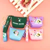 Coin Purse Earphone Holder Key Chains Ring Cartoon Silicone Animal Unicorn Pattern Keychains Cute Bag Pendant Car Keyrings Charm Gifts Fashion Jewelry Accessories