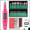 Kits Salon Health Beautyelectric Nail Kit Tips Manicure Hine Art PEDICURE 18 BITS TOOLS PUTION FÖR BORN DROPSHIP1 Drop Delivery 2021 JB