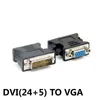 100 pcs/lot DVI 24 + 1/DVI 24 + 5 vers adaptateur VGA connecteur double moniteur convertisseur VGA vers DVI