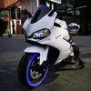 Motocicleta eléctrica de crianças novas com luz educação precoce crianças andando em brinquedos de três rodas carro elétrico para crianças passeio em