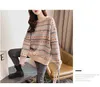 Hong Kong Style Retro Sweater Schoolgirl Korean Loose Winter Lazy Wind Plus Size 211011