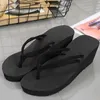 Pantoufles mode pince orteils tongs chaussures femmes sandales compensées été décontracté plage étanche plate-forme compensées