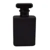 Portable Refillable Perfume Spray Bottle 50ml Empty Perfumes Vials Black Clear with Pump Sprayers Mist Atomizer