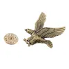 Pins, broches antieke goud zilveren kleur sieraden vliegende adelaar broche mannen jongens pak sjaal accessoires cap badge cockade verjaardagscadeau