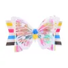 Meninas barrettes lollipop butterfly forma clipes hairpins de couro infantil grips crianças embrulhadas clipe de cabelo de segurança cabelos 9277681