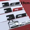 Emblème de numéro de lettre pour CS M2cs M3cs M4cs style de voiture réaménagement du couvercle de coffre arrière autocollant d'insigne Chrome brillant noir mat rouge7168798