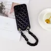 Designer Luxury Lanyard Handbag Leather Cases for IPhone 12/11/11Pro/13 14 Pro Max promax 14plus XR XSMAX X/XS 7P/8P7/8/ Designers Lady case cover Necklace Crossbody