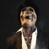 La máscara bioquímica esqueleto para 2021 Party Halloween Cosplay Props Silicone Full Funda cabeza con sombrero A66 G0910