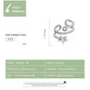 1 PC 925 Sterling Silver Star Ear Clip Ear Cuff Zircon Clip On Earrings Without Piercing Earrings Fashion Jewelry SCE1135 2105127517194