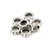 150pcs / lot 6.5mm Antik silver Aloy Big Hole Spacer Pärlor Handgjorda för smycken Göra halsband Findings D-101