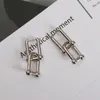 925 Sterling Silver U-Shape Earrings for Women Creative Hoop Earring Fine Jewelry Prevent Allergy S-E1369