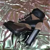 Hochhackige Martin-Stiefel, Winter-Damenschuhe mit grobem Absatz, Desert Boots, 100 % echtes Leder, High-Heel-Stiefel, Schnür-High-Heels, große Größe 41–42