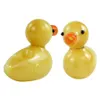 unique small yellow duck shape glass smoking pipes bubbler dab rig oil rigs bong pipe water bongs