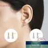 CANNER Personnalité de diamant rectangulaire Boucles d'oreilles en argent sterling 925 Bijoux Boucles d'oreilles pour femmes Brincos Pendientes coréennes Conception d'experts de prix d'usine Qualité