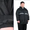 Plus Sized Large Raincoat Waterproof Male Adult Rain Ponchos Pants Suit Double Layer Rain Coat Jacket for Men Thickened