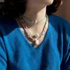 Naszyjniki Wisiorek Kobiety Moda Boho Nasiona Koralik Chokers Barok Perły Kamień Naturalny Kolorowe Ręcznie robione Zroszony Naszyjnik