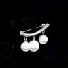Pins, broscher hängande pärlor-koreansk stil pärla brosch krage nål kvinna intellektuell kläder pin prydnad metall smycken