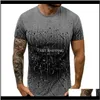 T-shirts T-shirts Klädsel Mens Ankomst Sommar Slim Fit Unik Tryckt Casual Short Fashion Style Round Neck Tees Toppar Drop Deliv Ritsb