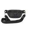 Designer Saco de cinto de cintura branca para mulheres Luxo Fanny Pack Korean Bum Bum Bum Fashion Money Bolsa