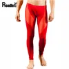 Mäns Sleepwear Male Thin Elastic Thermal Underwear Men Transparent Mesh Sexig Long Johns Herrkläder Tights Compression Leg213w