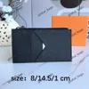 카드 홀더 카드 신용 여권 소지자 2021 전체 남성 여성 패션 오리지널 블랙 가죽 ID 카드 소지자 패턴 P268A