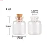 wholesale 100 pieces 4ml 22*28mm Glass Bottles with Cork Stopper Mini Jars Vials for DIY Crafts Giftgoods