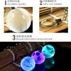 New Crystal Led Light Keychain Car Key Chain Key Ring Football Basketball Earth Ball Pendant Keyring For Favorite Sportsman Gift8553655