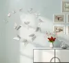Home Decor 12pcs / Set Rose Golden 3D Hollow Butterfly Wall Sticker Adesivo Farfalle Adesivi Stanza Decorazione di nozze Party