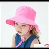 Tillbehör Baby Maternity Drop Leverans 2021 Ankomst Strand Toddler Sunhat Barn Andningsbar Hatt Baby Visor Kepsar 8 Färger Tjejer Kepsar 6months8ye