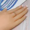 S2386 Fashion Jewelry Evil Eye Ring Inlaid Diamond Blue Eyes Opening Rings