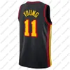 Maglia da basket Doncic Young Morant 12 Ja 11 Trae 77 Luka 2021 2022 Maglia cucita da uomo