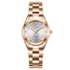 Wristwatches CHRONOS Watches For Women Round Stainless Steel Watch Quartz Rose Gold Bling Sale Ladies Gifts