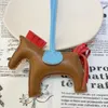 Echte schapenvacht lederen paardentas Charm Keychain Hoge kwaliteit Pony Pony Classic Handtas Ornament gemaakt met de hand hebben ook PU 1 3137