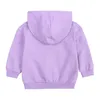 Felpe con cappuccio per bambini Felpe a maniche lunghe per bambini primaverili e autunnali Moda Ragazzo Ragazza Solid Top Abbigliamento