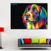 Art affiche impression coloré chien espoir animaux peintures toile mur Art pour salon décoratif photos sans cadre
